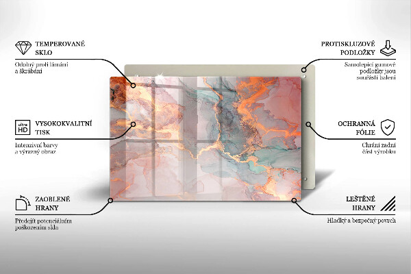 Worktop saver Marble with gold