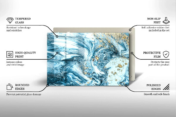 Worktop saver Structure with gold
