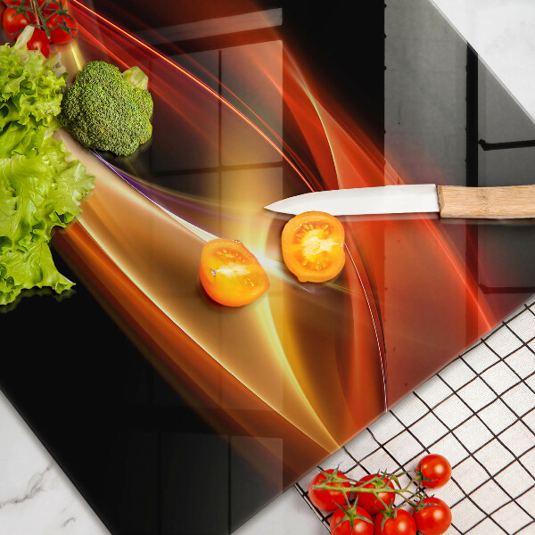 Induction hob protector Abstraction of smoke and light