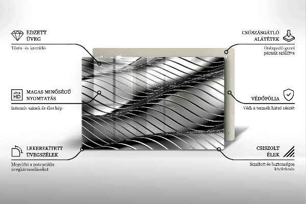 Induction hob protector 3D metal structure