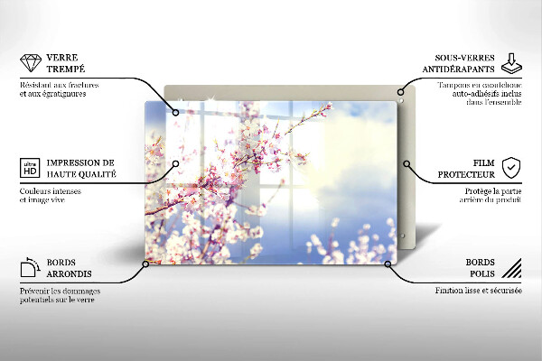Worktop saver A blooming tree