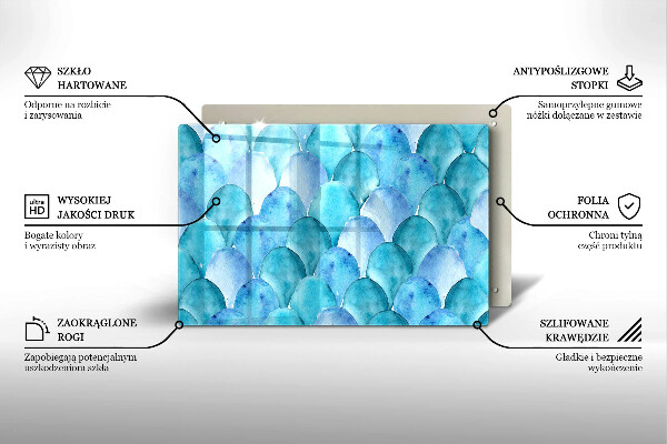 Worktop saver Watercolor scales