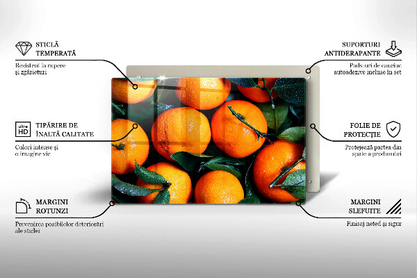 Work surface savers Fruit oranges