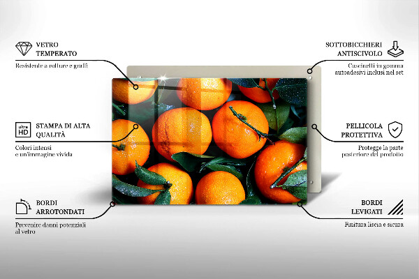 Work surface savers Fruit oranges