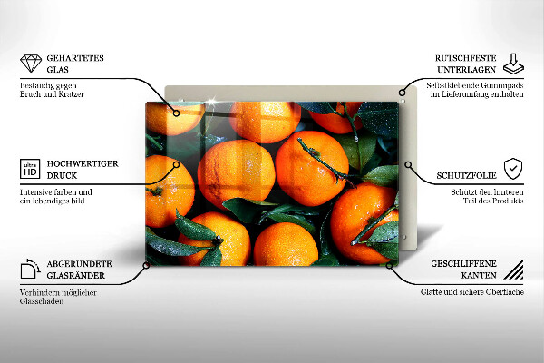 Work surface savers Fruit oranges