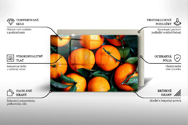 Work surface savers Fruit oranges