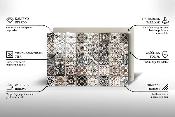 Induction hob protector Decorative tiles