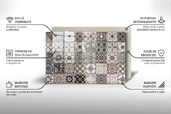 Induction hob protector Decorative tiles