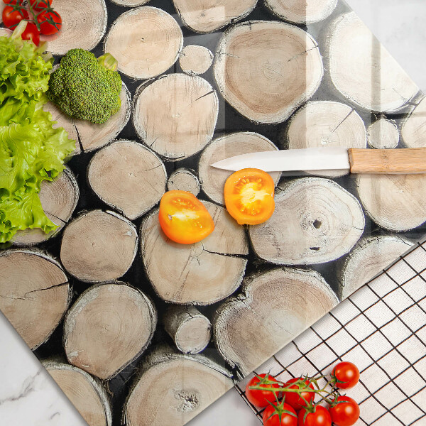 Induction hob protector Wood trunks of the tree