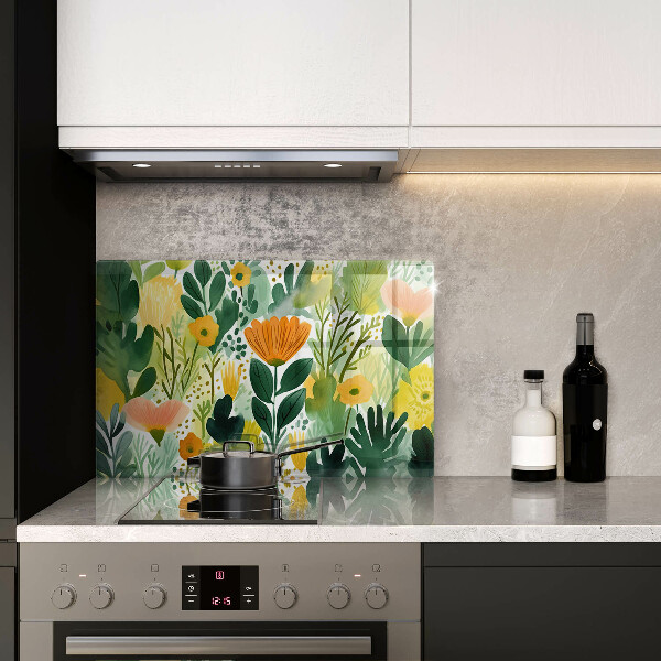 Worktop saver Painted flowers