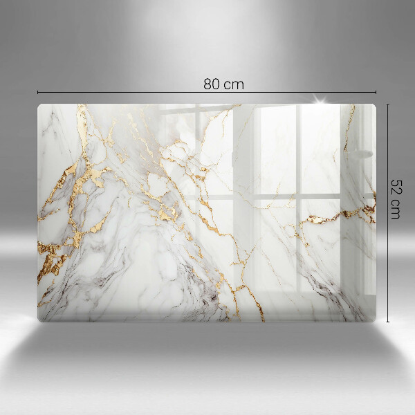 Worktop saver Light marble with gold