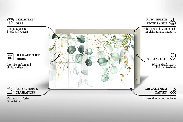 Worktop saver Painted plants