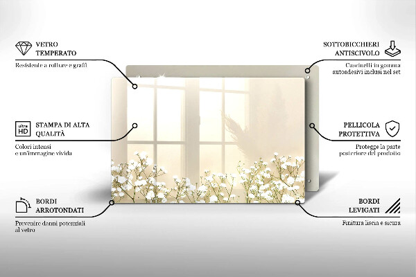 Worktop saver Boho flowers