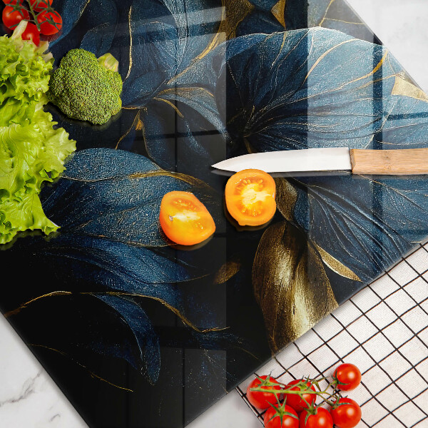 Worktop saver Decorative leaves with gold