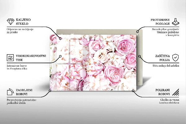 Worktop saver Peony bouquet