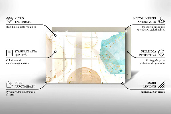 Worktop saver Bright boho shapes
