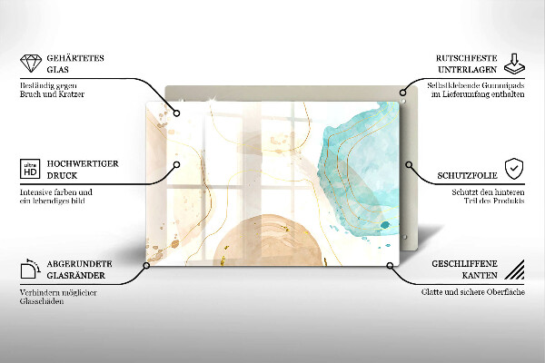 Worktop saver Bright boho shapes