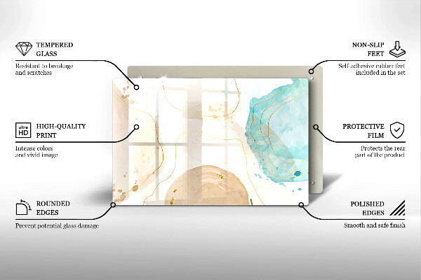 Worktop saver Bright boho shapes