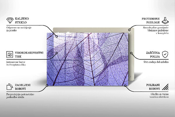 Worktop saver Leaves with veins