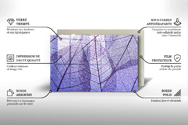 Worktop saver Leaves with veins