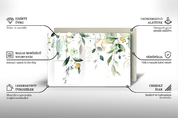 Worktop saver Watercolor leaves