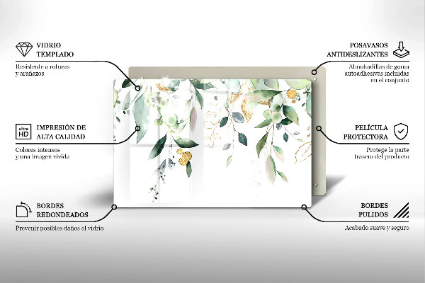 Worktop saver Watercolor leaves