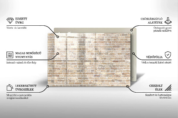 Worktop saver Wall bright bricks
