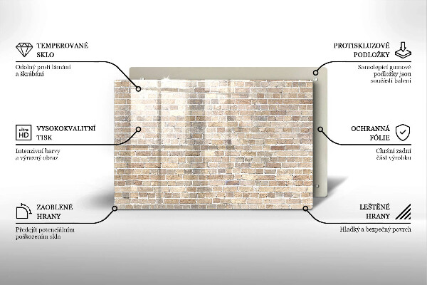 Worktop saver Wall bright bricks