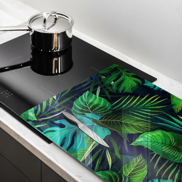 Worktop saver Illustration of the jungle leaves