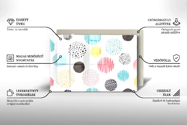 Worktop saver Painted shapes