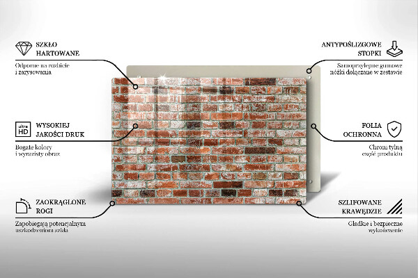 Worktop saver Old bricks wall