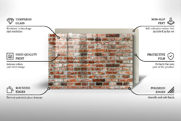 Worktop saver Old bricks wall