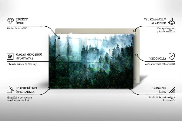 Worktop saver Forest in the fog