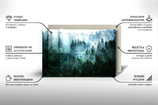 Worktop saver Forest in the fog
