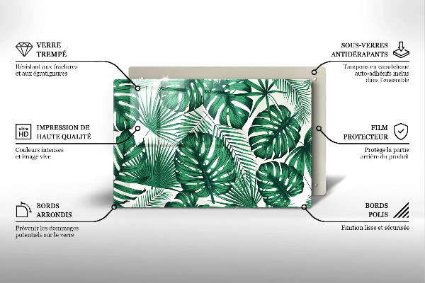 Worktop saver Monstera leaves