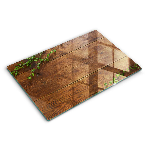 Worktop saver Wooden boards and leaves