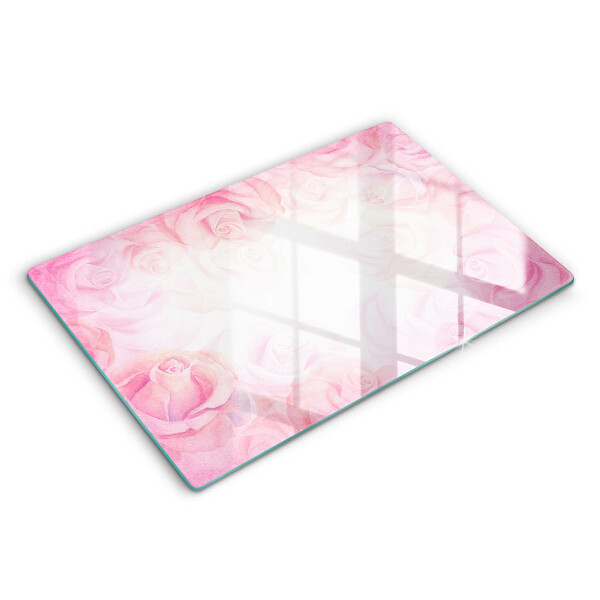 Worktop saver Delicate background roses