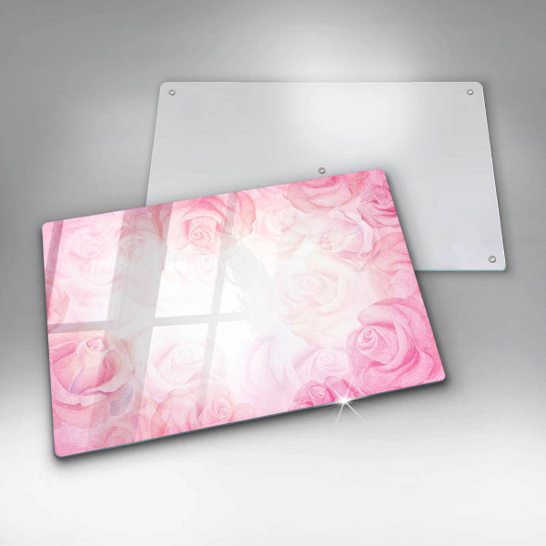 Worktop saver Delicate background roses