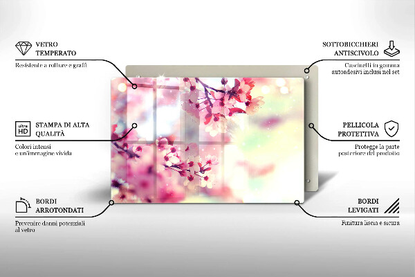 Worktop saver Nature apple flowers