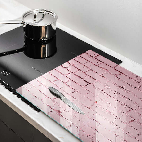 Induction hob protector Pastel wall bricks