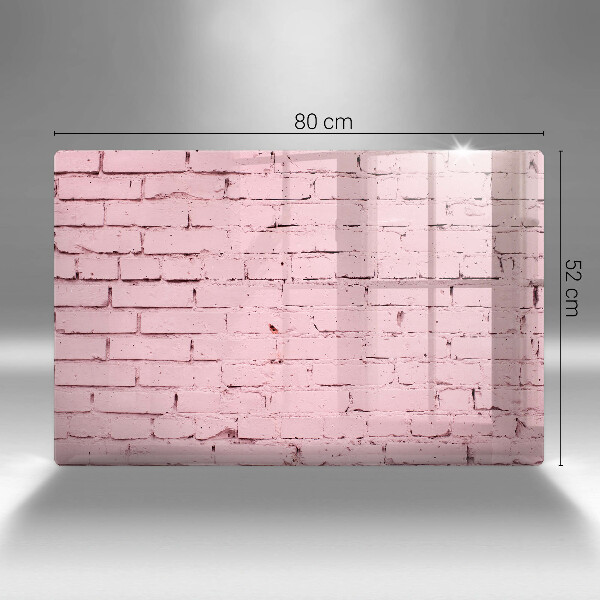 Induction hob protector Pastel wall bricks