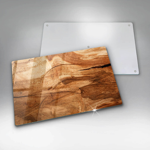 Induction hob protector Wooden board texture