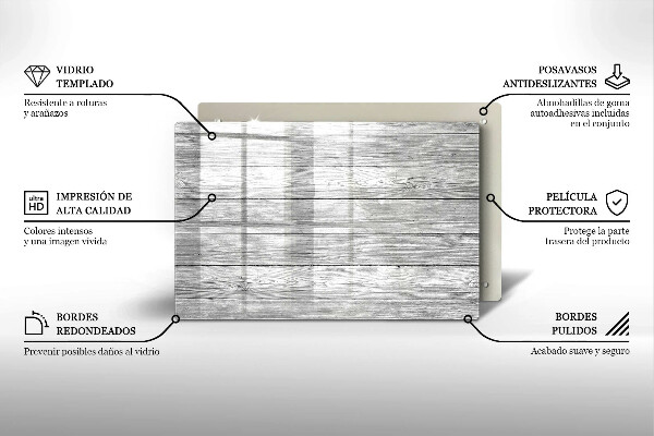Induction hob protector Wood old boards