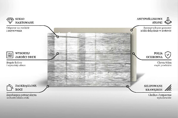 Induction hob protector Wood old boards