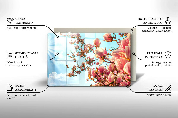 Worktop saver Pink Flowers Tree