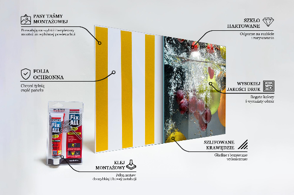 Kitchen splashback Juicy fruit lemonade