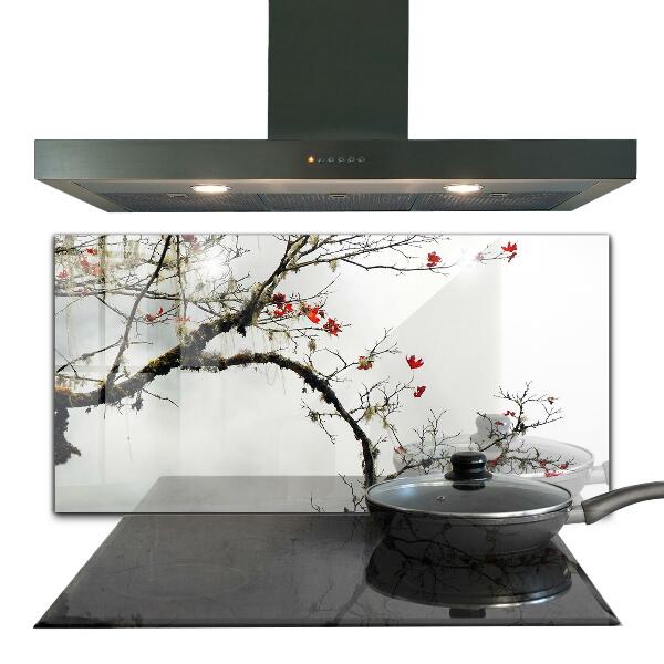 Kitchen splashback Landscape peace of mind