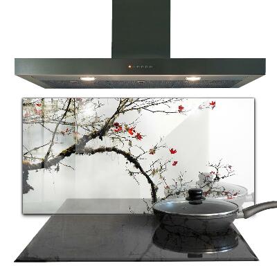 Kitchen splashback Landscape peace of mind