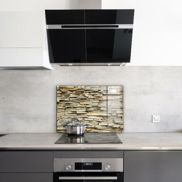 Glass splashback Natural bricks