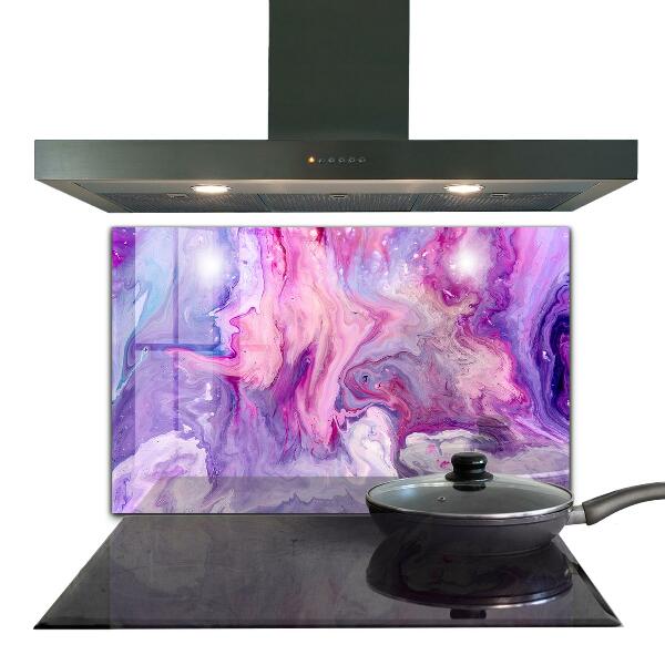 Kitchen splashback Pink abstraction